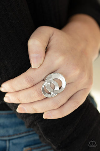 Paparazzi Ring - Pro Top Spin - Silver