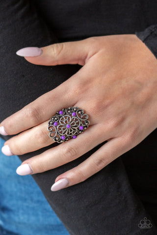 Paparazzi Ring - Floral Fancies - Purple