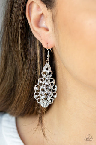 Paparazzi Earring - Sprinkle On The Sparkle - Silver