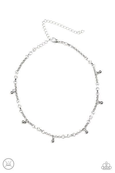 Paparazzi Necklace - What A Stunner - White Choker