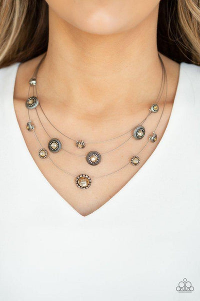 Paparazzi Necklace - SHEER Thing! - Brown