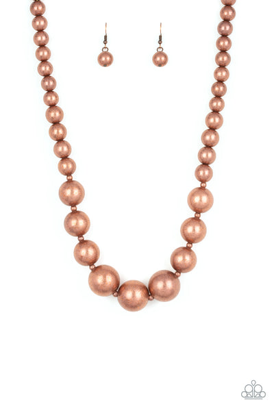Paparazzi Necklace - Living Up To Reputation - Copper