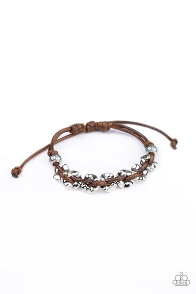 Paparazzi Bracelet - Ride The Rails - Brown Urban