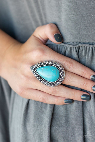 Paparazzi Ring - Santa Fe Storm - Blue