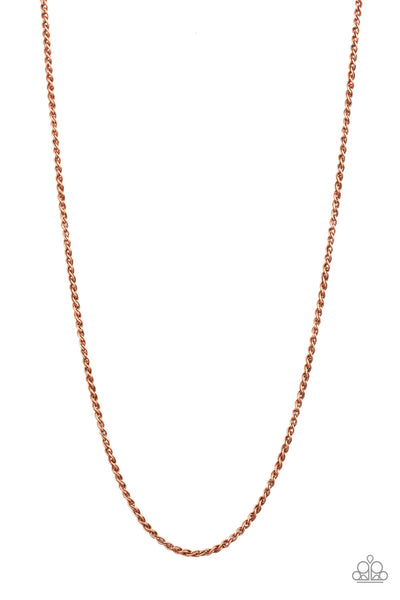 Paparazzi Necklace - Jump Street - Copper Urban