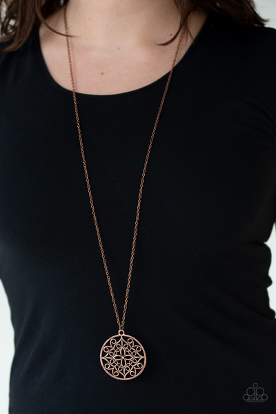 Paparazzi Necklace - Mandala Melody - Copper