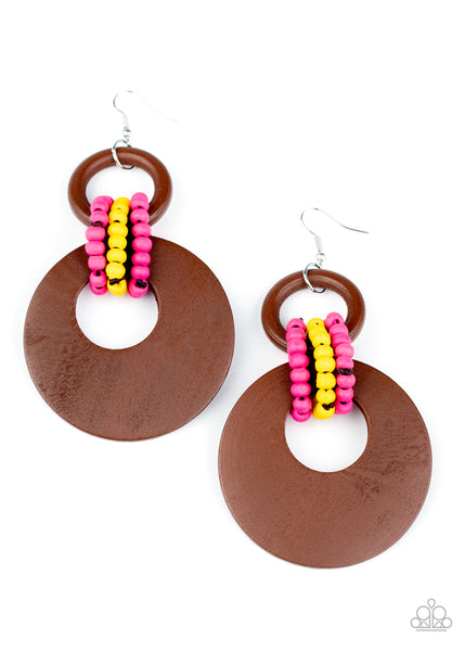 Paparazzi Earring - Beach Day Drama - Multi