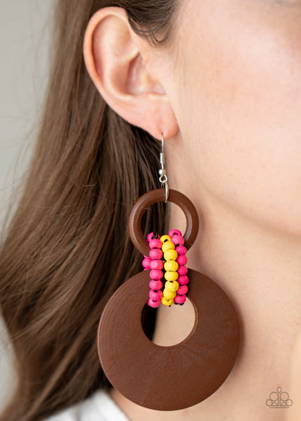 Paparazzi Earring - Beach Day Drama - Multi