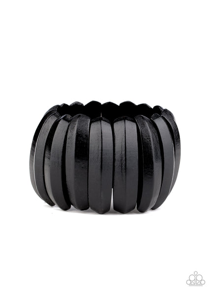 Paparazzi Bracelet - Colorfully Congo - Black