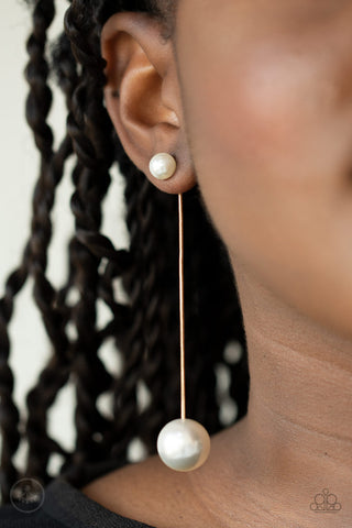 Paparazzi Earring - Extended Elegance - Gold