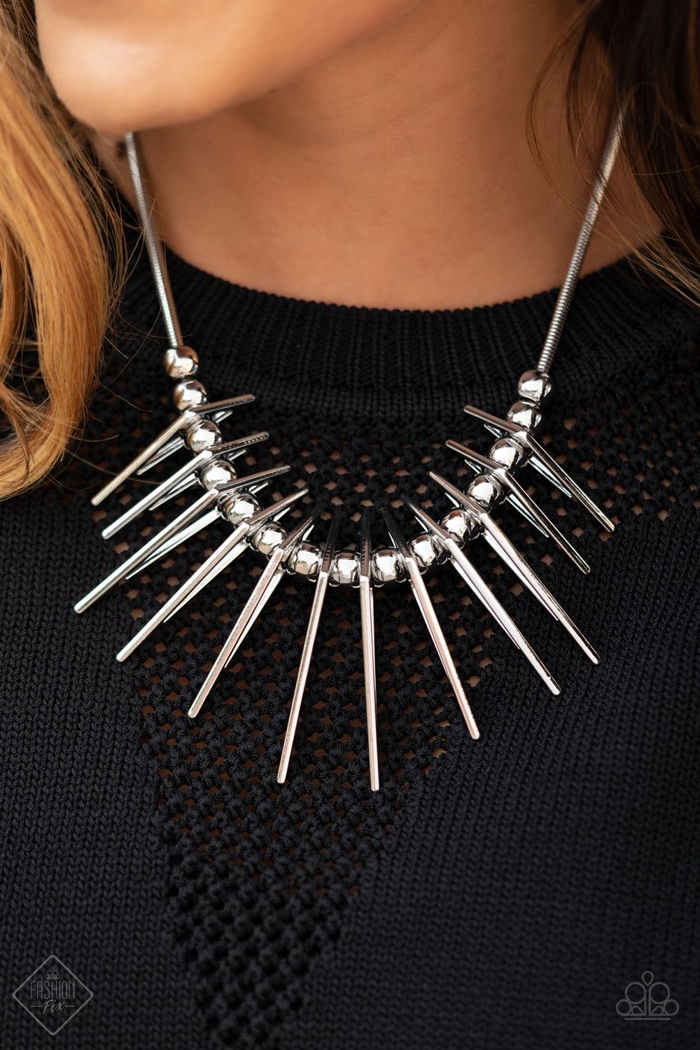 Paparazzi Necklace - Fully Charged - Silver