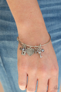Paparazzi Bracelet - Here Comes Cupid - Silver