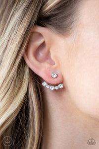Paparazzi Earrings - Jeweled Jubilee - White