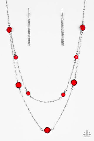 Paparazzi Necklace - Raise Your Glass - Red