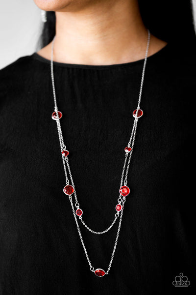 Paparazzi Necklace - Raise Your Glass - Red