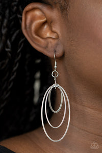 Paparazzi Earring - Shimmer Surge - Silver