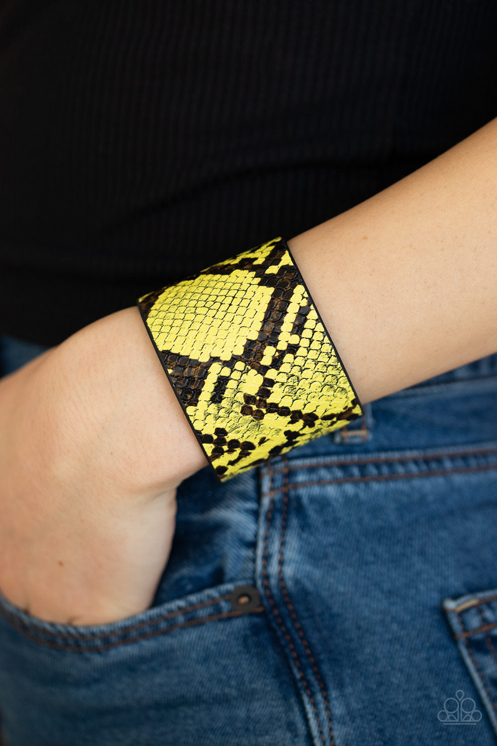 Paparazzi Bracelet - The Rest Is Hiss-tory - Yellow Urban