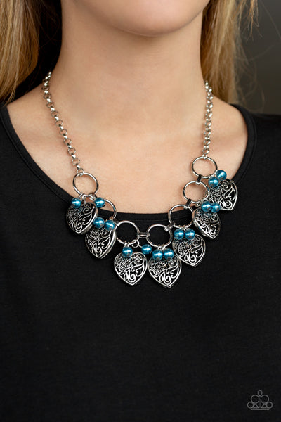 Paparazzi Necklace - Very Valentine - Blue