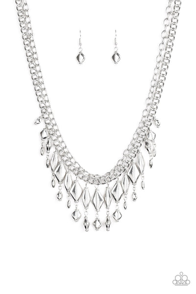 Paparazzi Necklace - Trinket Trade - Silver