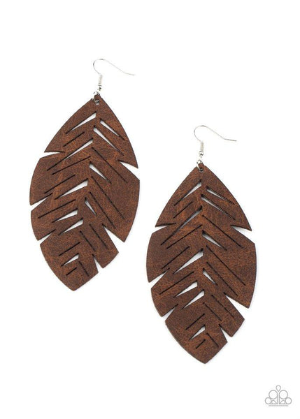 Paparazzi Earring - I Want To Fly - Brown