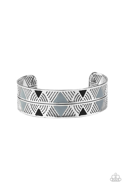 Paparazzi Bracelet - Hidden Glyphs - Silver