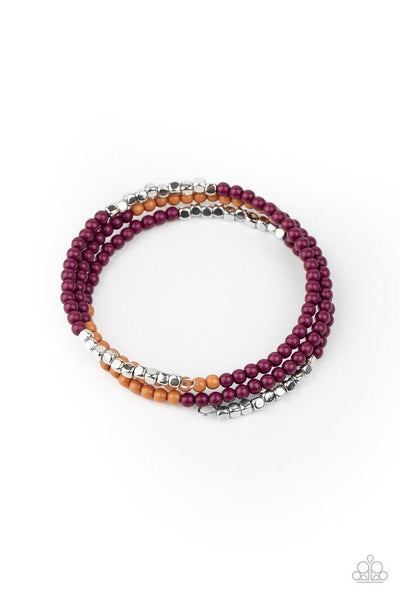 Paparazzi Bracelet - Spiral Dive - Purple