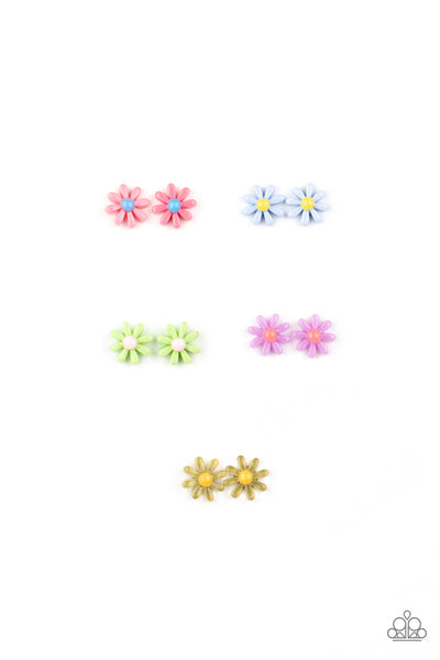 Starlet Shimmer Earrings - Floral Garden Studs