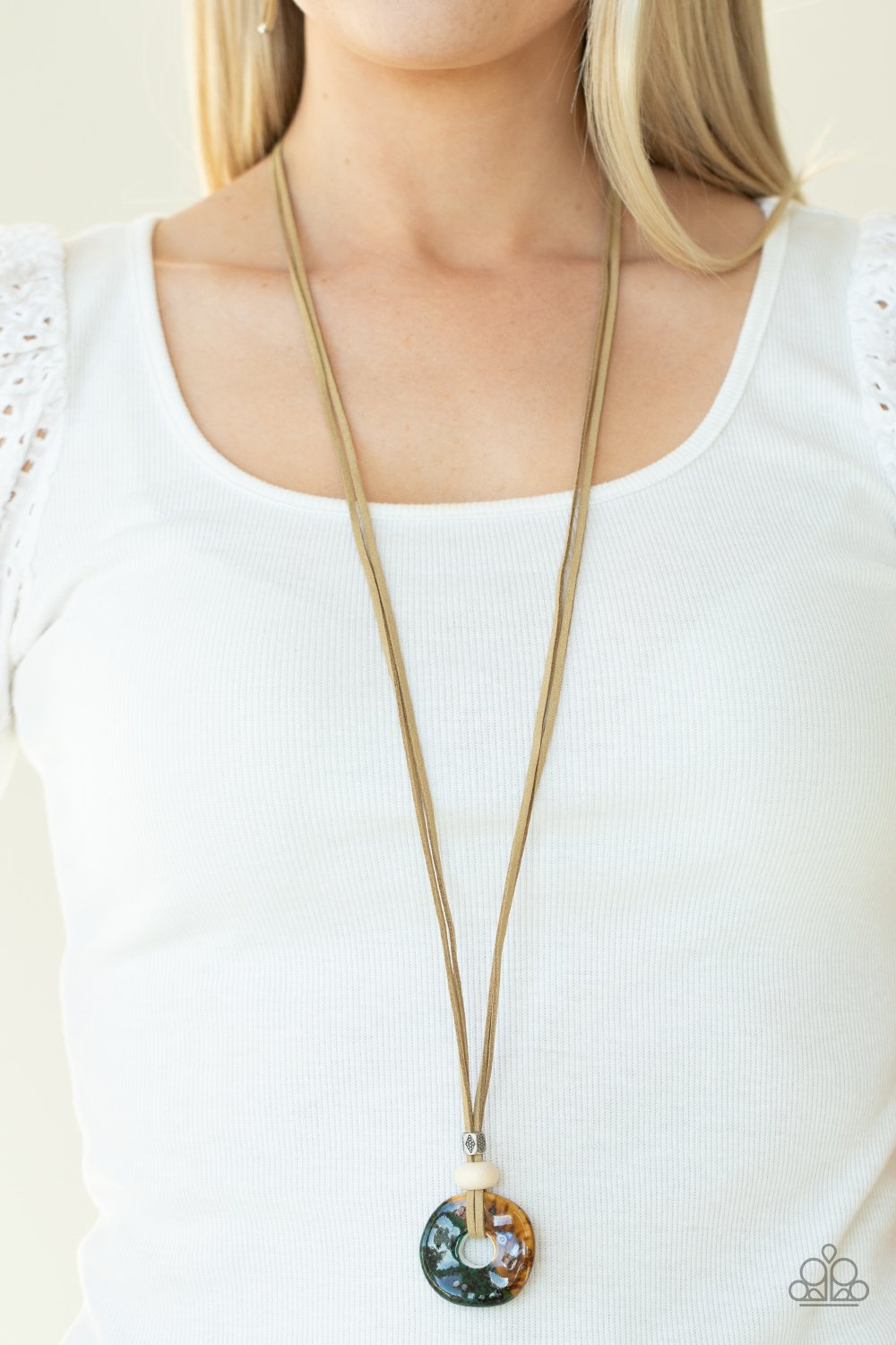 Paparazzi Necklace - Primal Paradise - Brown