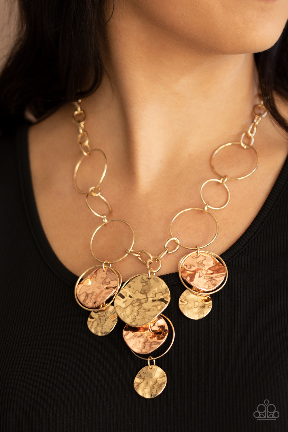 Paparazzi Necklace - Learn The HARDWARE Way - Gold