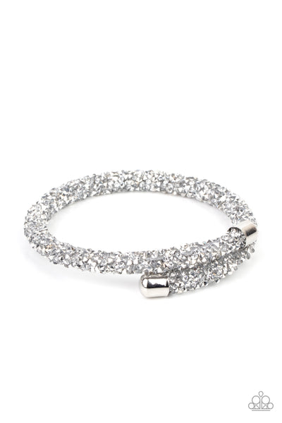 **PREORDER** Paparazzi Bracelet - Roll Out The Glitz - Silver