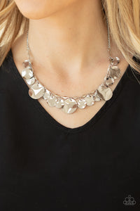 Paparazzi Necklace - GLISTEN Closely - Silver