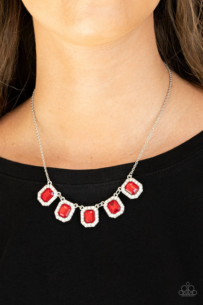 Paparazzi Necklace - Next Level Luster - Red