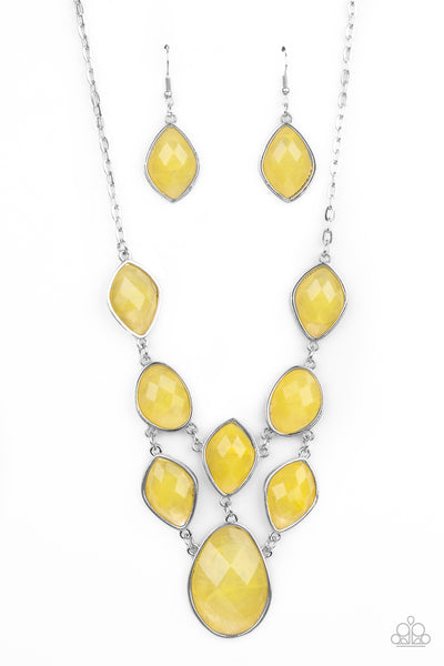 Paparazzi Necklace - Opulently Oracle - Yellow