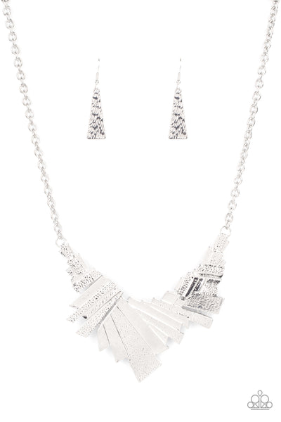 Paparazzi Necklace - Happily Ever AFTERSHOCK - Silver