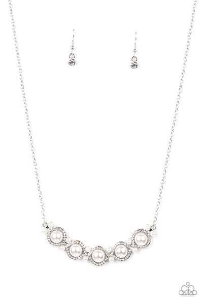 Paparazzi Necklace - Life of The Wedding Party - White