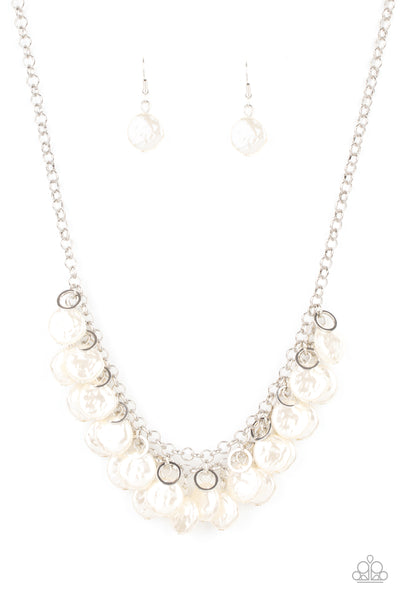 Paparazzi Necklace - BEACHFRONT and Center - White