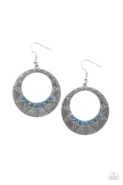 Paparazzi Earring -  Adobe Dusk - Blue