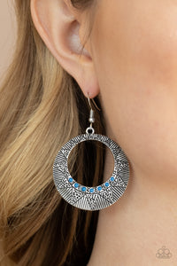 Paparazzi Earring -  Adobe Dusk - Blue