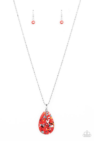Paparazzi Necklace - Extra Elemental - Red