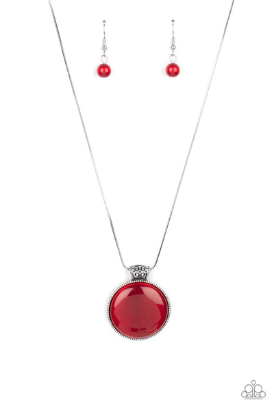 Paparazzi Necklace - Look Into My Aura - Red