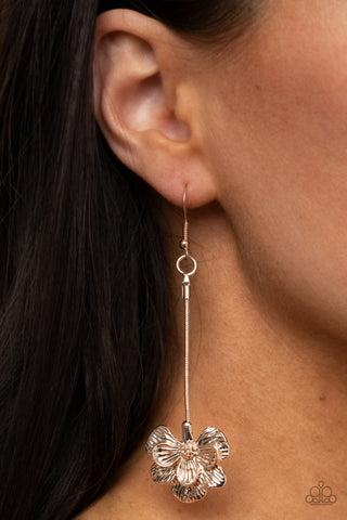 Paparazzi Earring - Opulently Orchid - Rose Gold