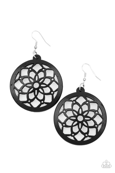 Paparazzi Earring - Mandala Meadow - Black