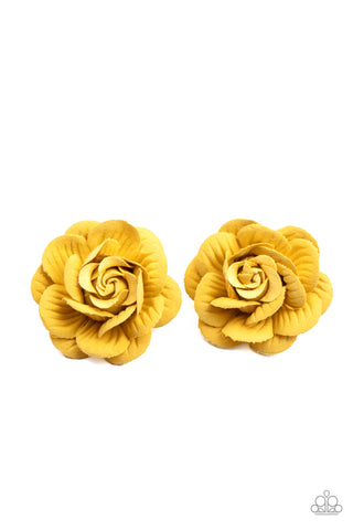 Paparazzi Hair Accessory - Best of Buds - Yellow