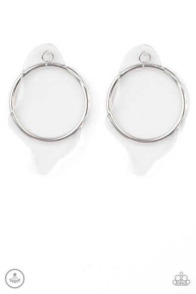 Paparazzi Earring - Clear The Way! - White