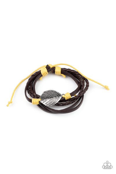 Paparazzi Bracelet - FROND and Center - Yellow