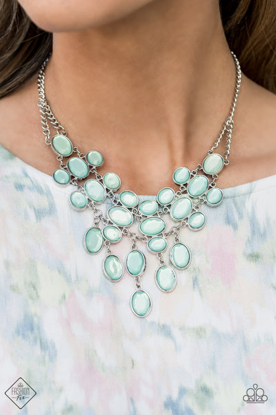 Paparazzi Necklace - Serene Gleam - Blue