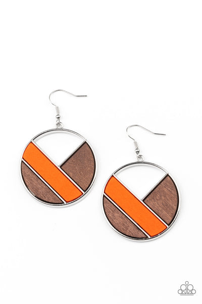 Paparazzi Earring - Dont Be MODest - Orange