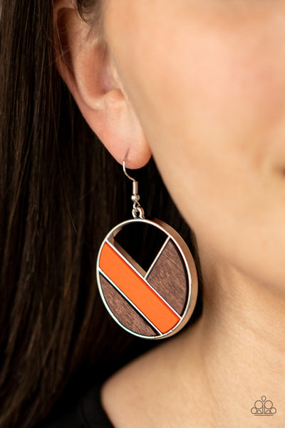 Paparazzi Earring - Dont Be MODest - Orange