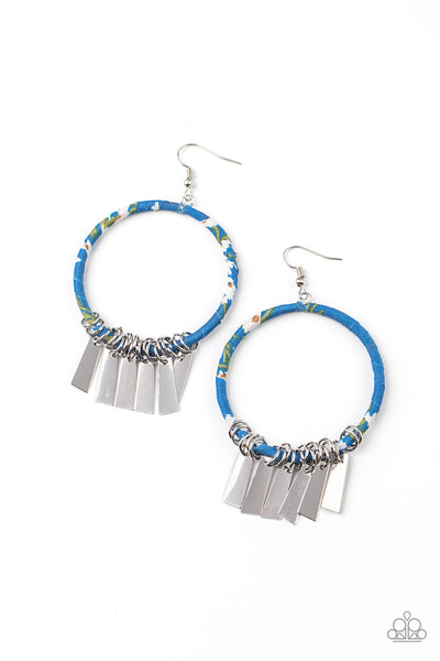 Paparazzi Earring - Garden Chimes - Blue