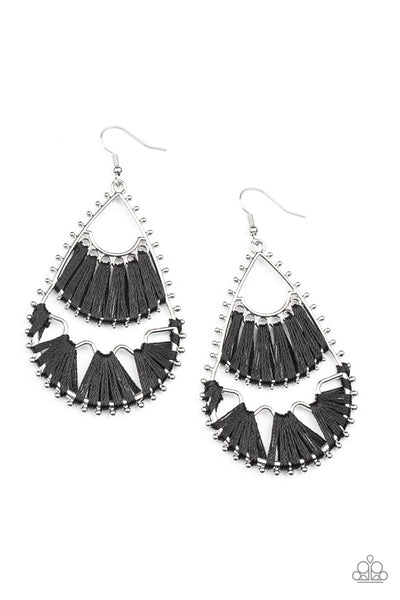 Paparazzi Earring - Samba Scene - Black